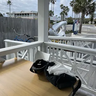 Bike friendly!  Pet friendly outdoors on the covered porch