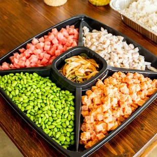 a variety of different types of food