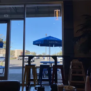 View from outside couch