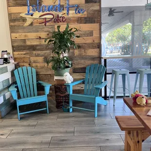 two chairs and a table