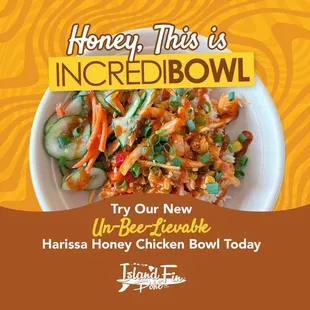 Harissa Honey Chicken Bowl