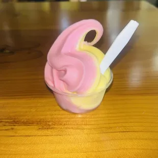 Complimentary ice cream