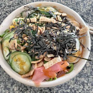 Build Your Own Bowl (comes with scoops of fish &amp; lots of toppings)