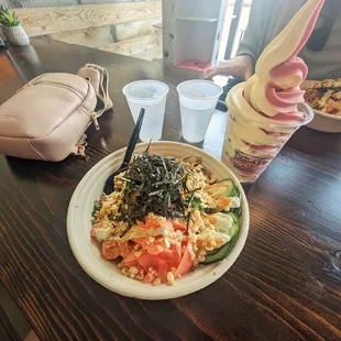 Build Your Own Bowl - $14 for 3 scoops of protein (+$6 for double protein). Dole Whip $4!!!