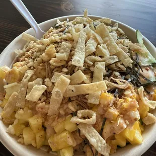 Big bowl of poke.