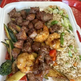 Hibachi Steak and Shrimp