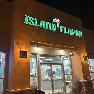 the front entrance of a restaurant