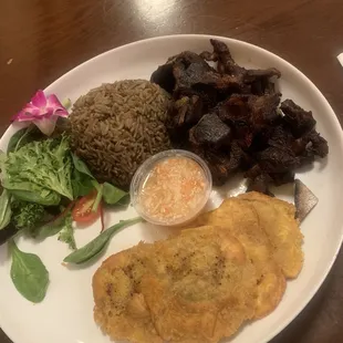 Tasso Kabrit Djon Djon Rice Bannan Peze