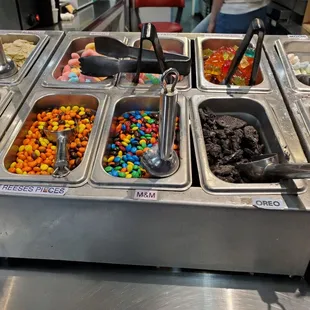 Part of toppings bar