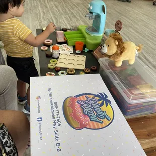 Seating area with Kid&apos;s toys
