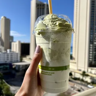 Matcha Dalgona - perfectly sweet, good matcha flavor, creamy milk, perfect consistency