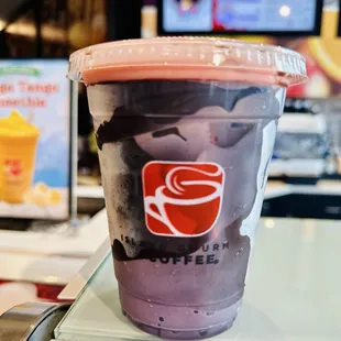 Yummy Valentine's Day strawberry  milk drink.