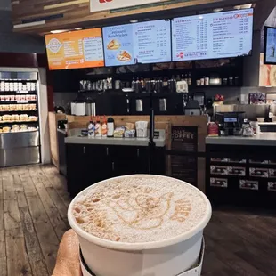 Different designs for latte art are available!