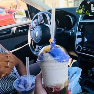 Halo Halo (half Mango + Ube)