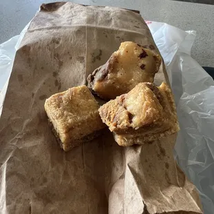 The Chicharron are amazing. Nice bug chunks with meat and fat .