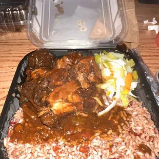 Brown stew chicken small