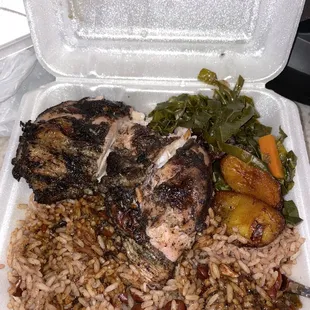 Small Jerk Chicken Plate $9