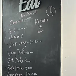 These are WAIT times