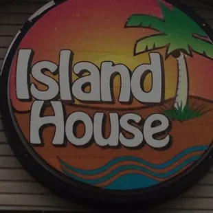 Lighted Island House Sign