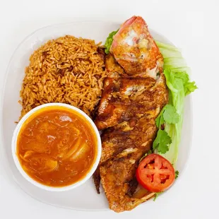 a plate of food