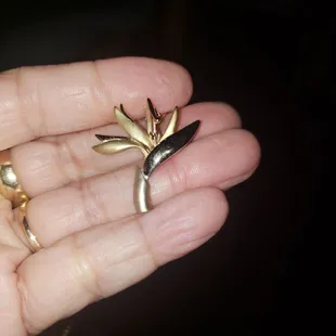 Bird of Paradise 14K Pendant BEAUTIFUL!!!