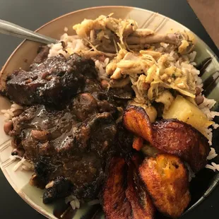 Half Oxtails and Half Curry Chicken