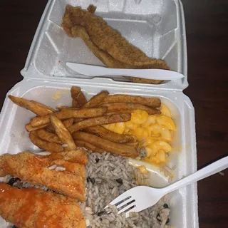 Large Fried Fish Plate