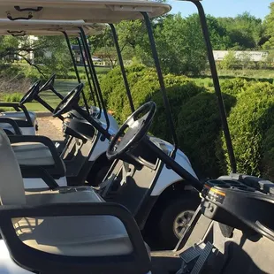 Golf Carts at Island Lake Golf Course!