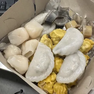 a box of dumplings
