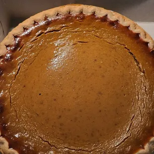Thanksgiving meal.  Pumpkin pie.