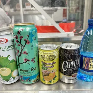 Drink options featuring staples from your local Costco. It&apos;s like a resale cooler on the side of the road at Victoria, Canadia.