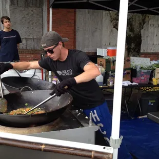 Cooking fresh batch!