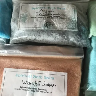 blessed bath salts I bought and absolutely love.