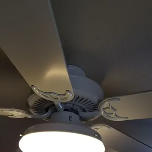 the fan where water is pouring in