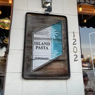 a sign for a restaurant