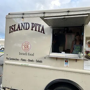 Cute truck parked on the street