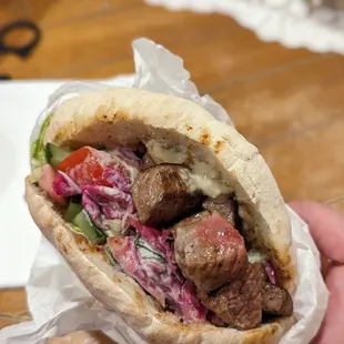 Chicken Kabob Pita Sandwich