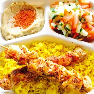 Chicken Kebob Plate