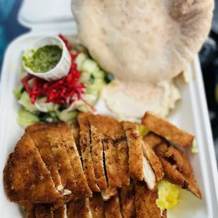 Chicken Schnitzel Plate