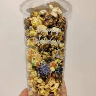 Holiday Cup... Great as party favors! "Happy Holidays" is printed on two sides of the cup, along with a festive design!