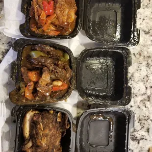 a variety of food items