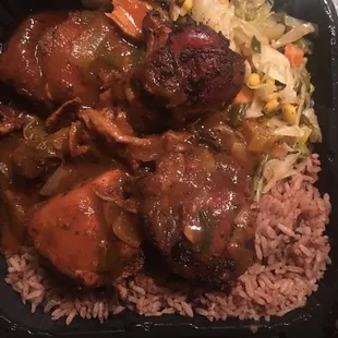 Jerk chicken meal (small)