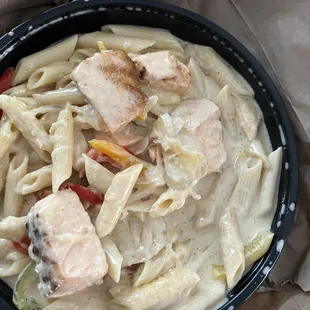 Where is the Rasta in my pasta this looked and tasted like a bland Alfredo