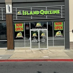 Store front next door to Walgreens.