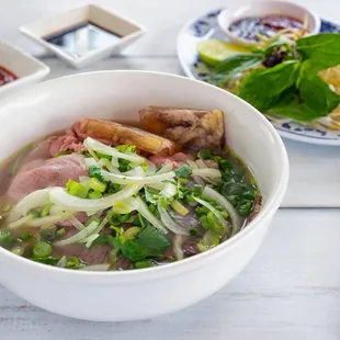 Pho with homemade fresh noodles