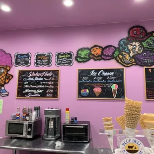 Menu items