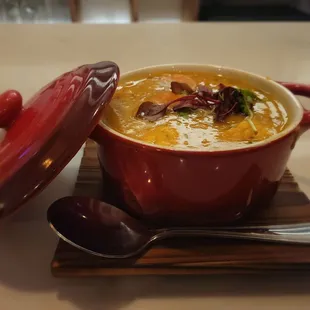 The corn soup is a must!