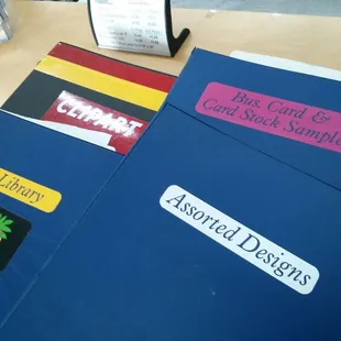 Many binders of fonts, designs, and art to choose from!