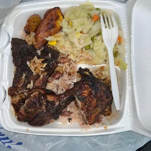 The jerk chicken