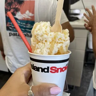 Strawberry and Lilikoi Manapua and Mochi on the bottom